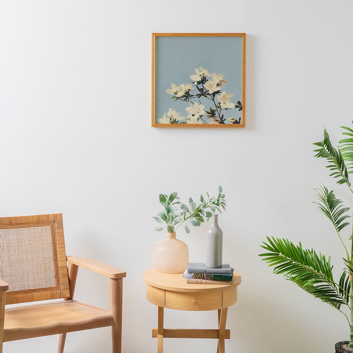 kazegami Japanese Azaleas Framed Wall Art