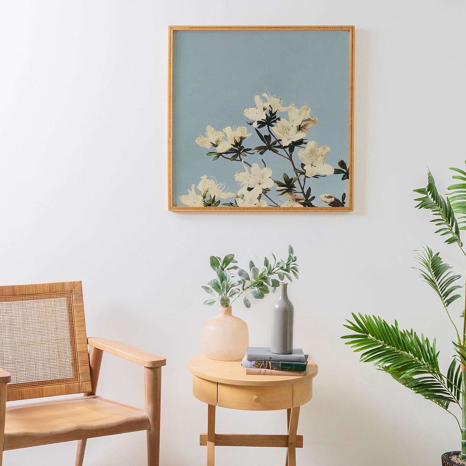 kazegami Japanese Azaleas Framed Wall Art