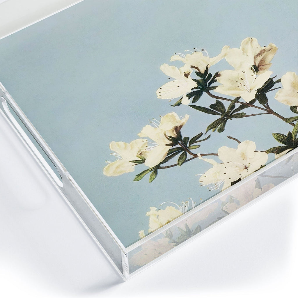 kazegami Japanese Azaleas Acrylic Tray
