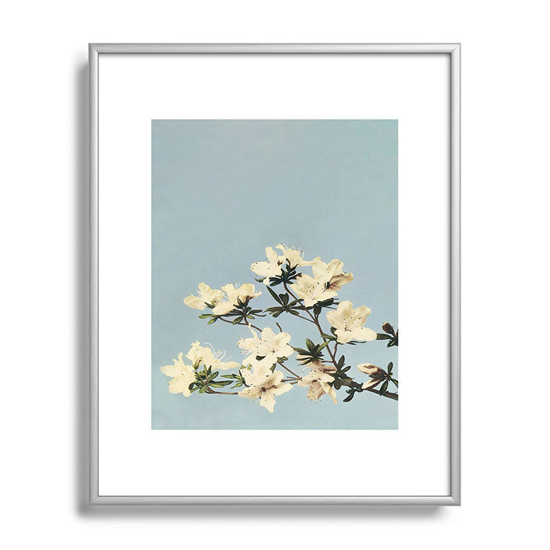 kazegami Japanese Azaleas Metal Framed Art Print