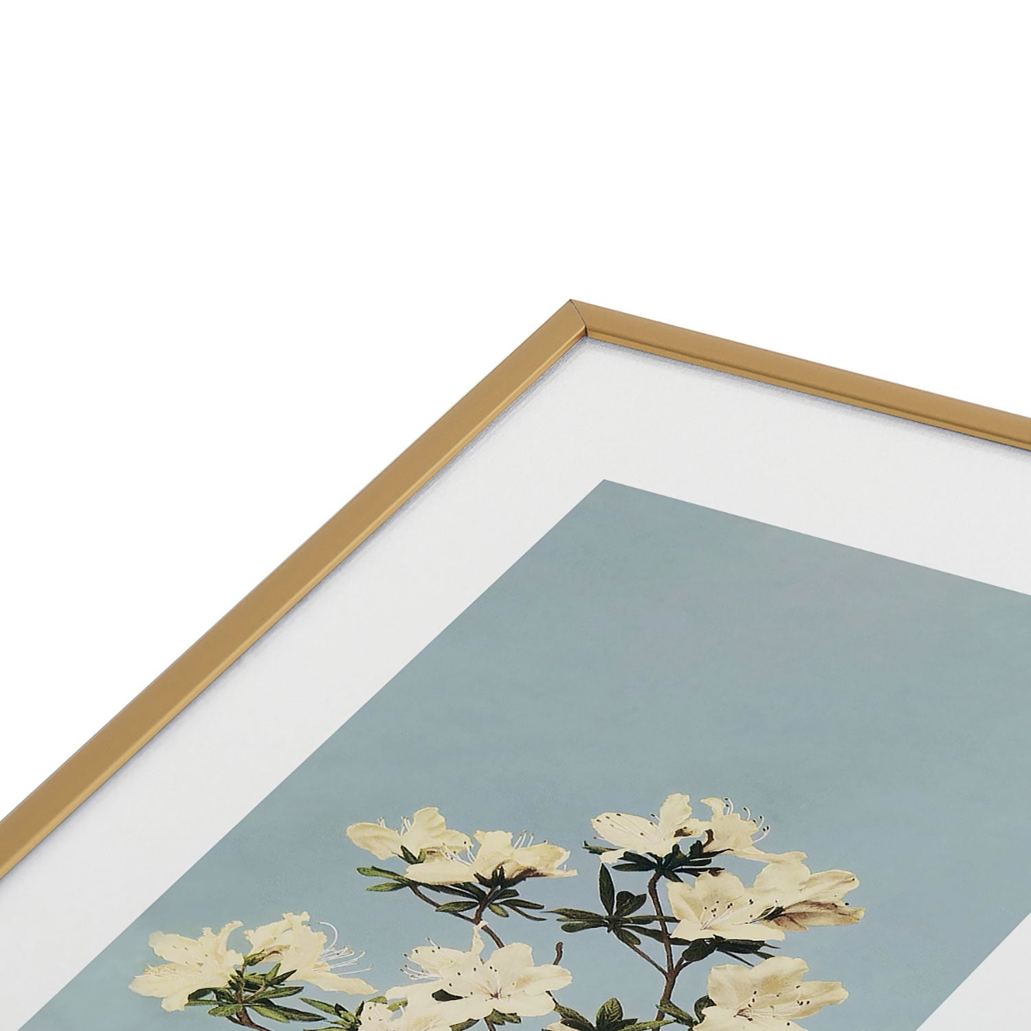 kazegami Japanese Azaleas Metal Framed Art Print