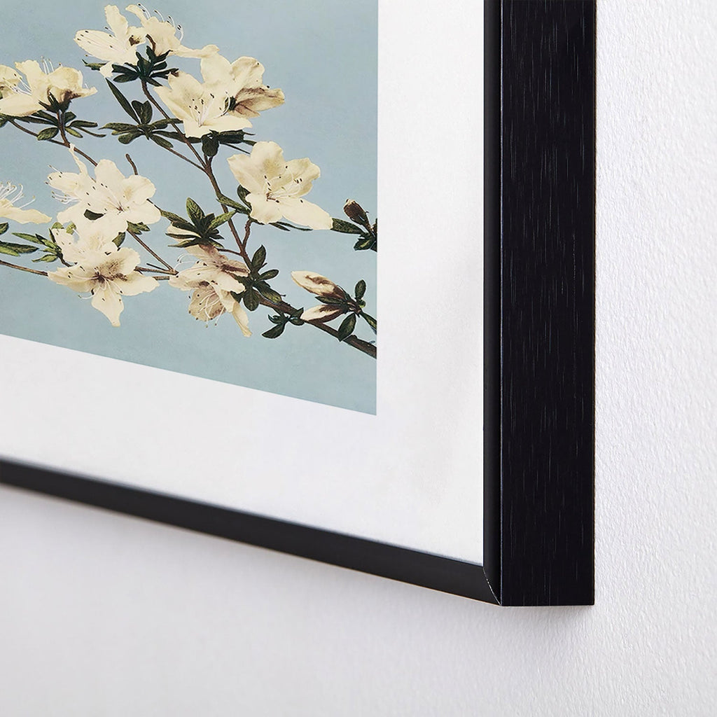 kazegami Japanese Azaleas Metal Framed Art Print