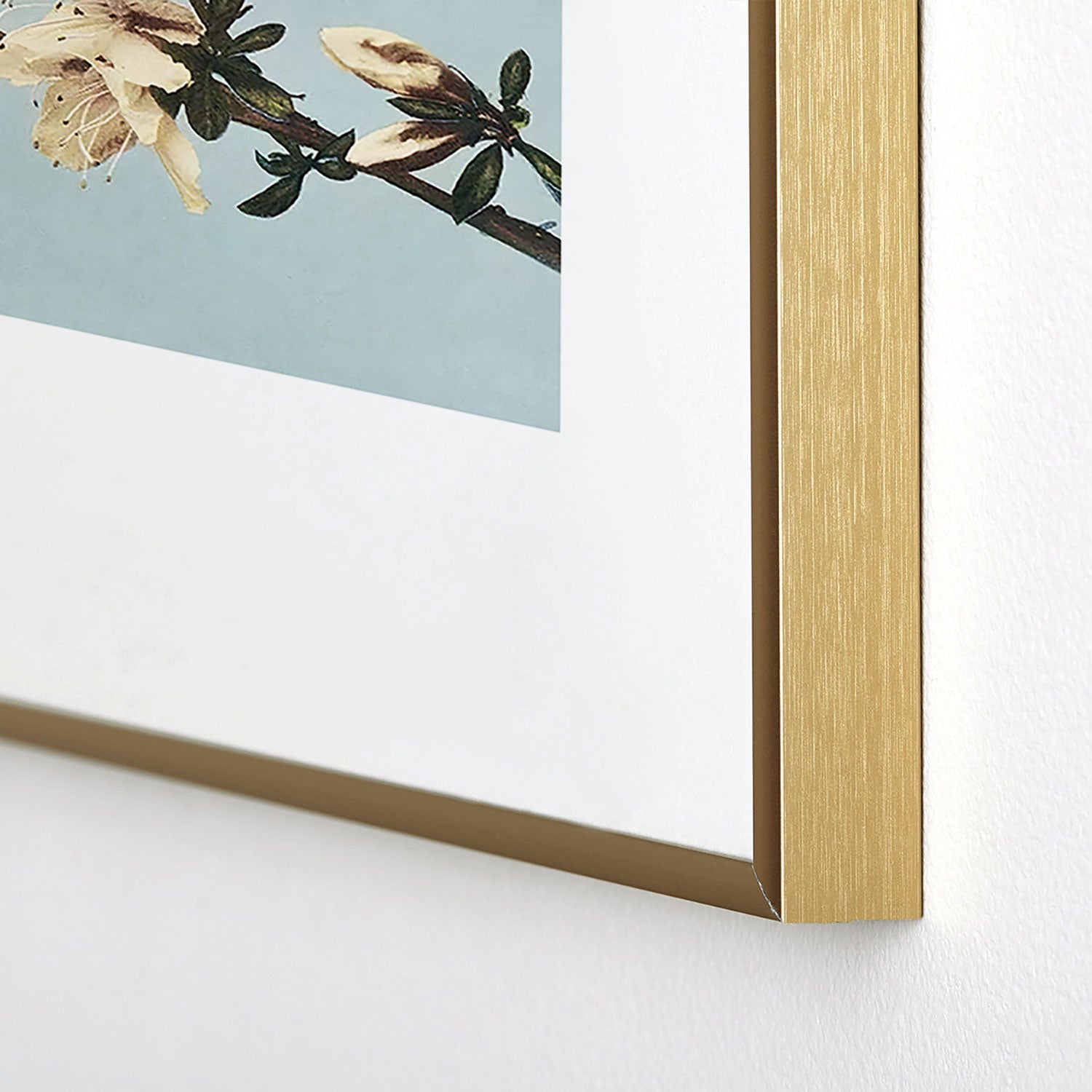 kazegami Japanese Azaleas Metal Framed Art Print