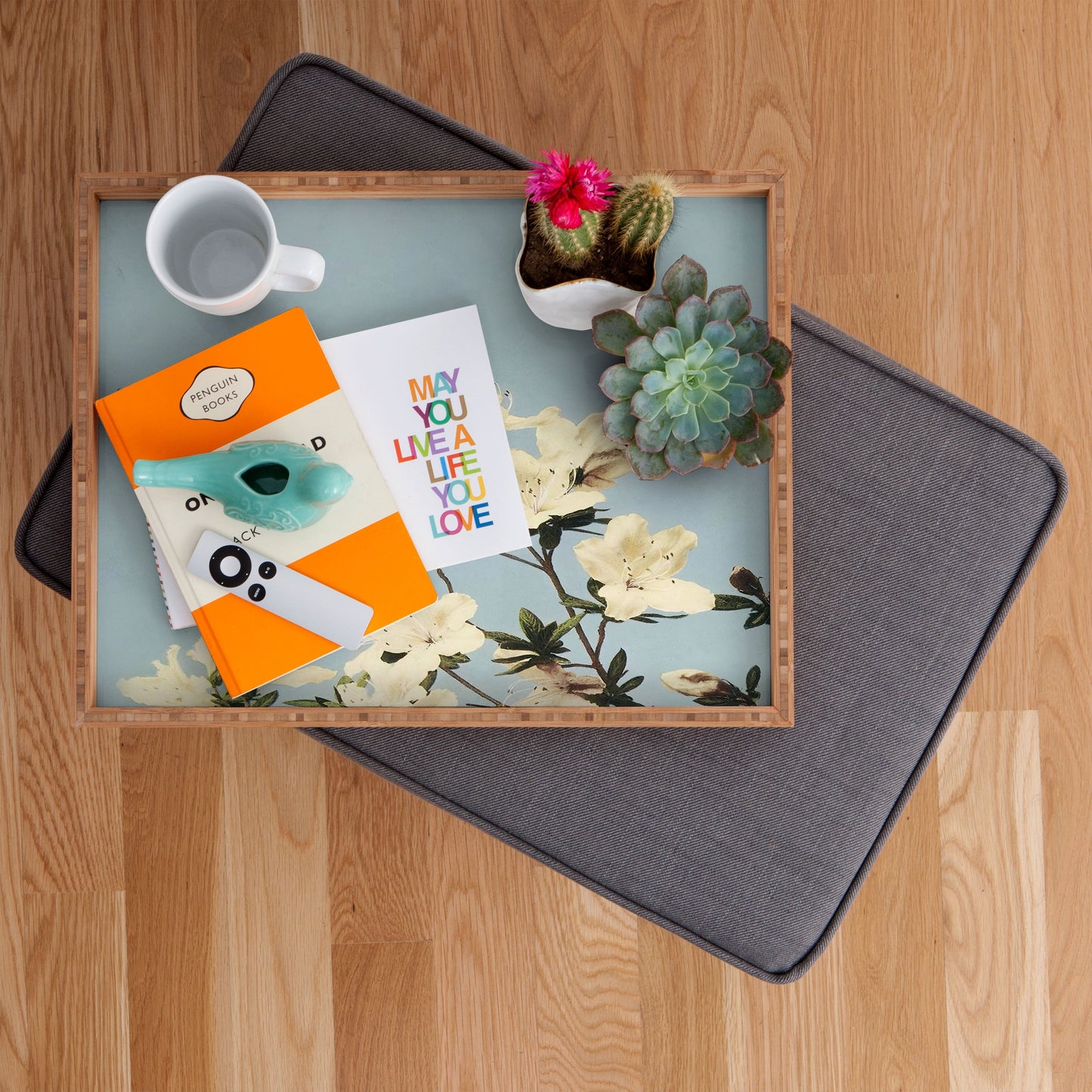 kazegami Japanese Azaleas Rectangular Tray