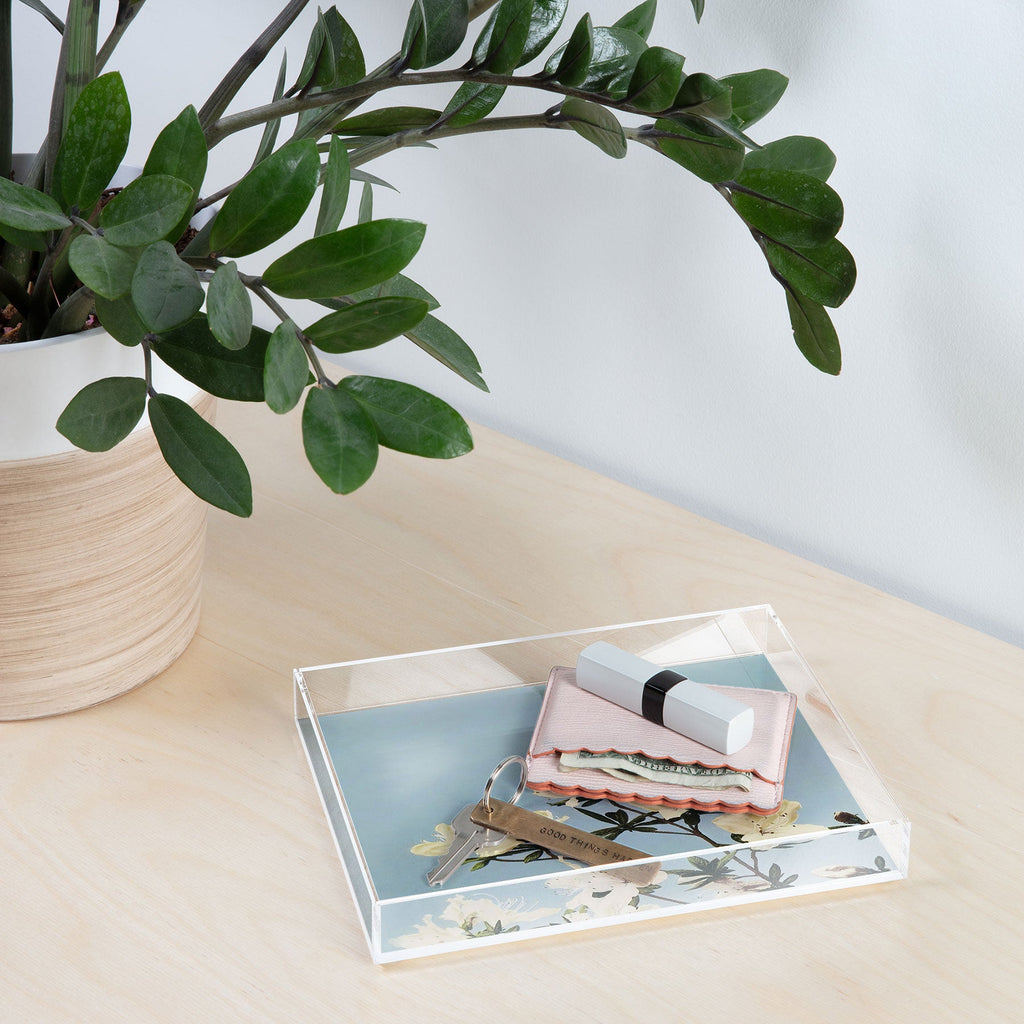 kazegami Japanese Azaleas Acrylic Tray