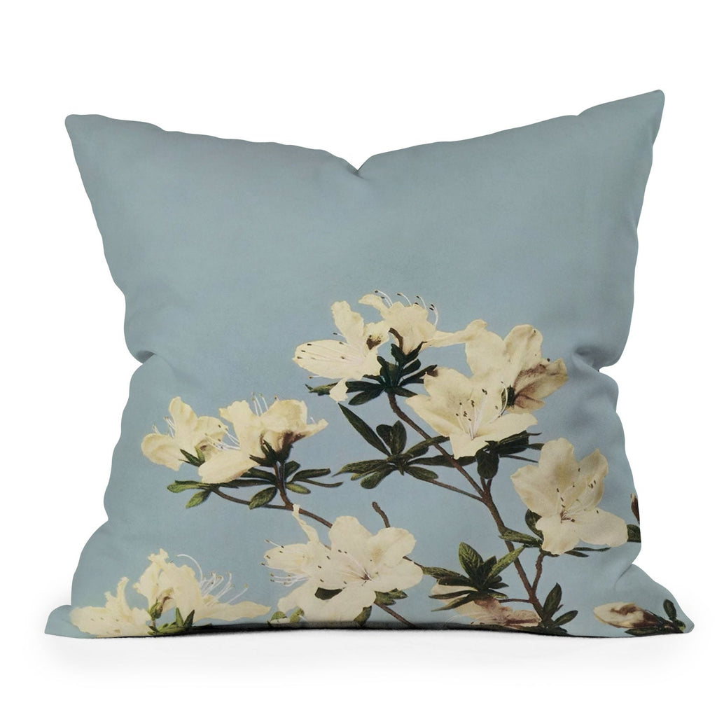 kazegami Japanese Azaleas Outdoor Throw Pillow