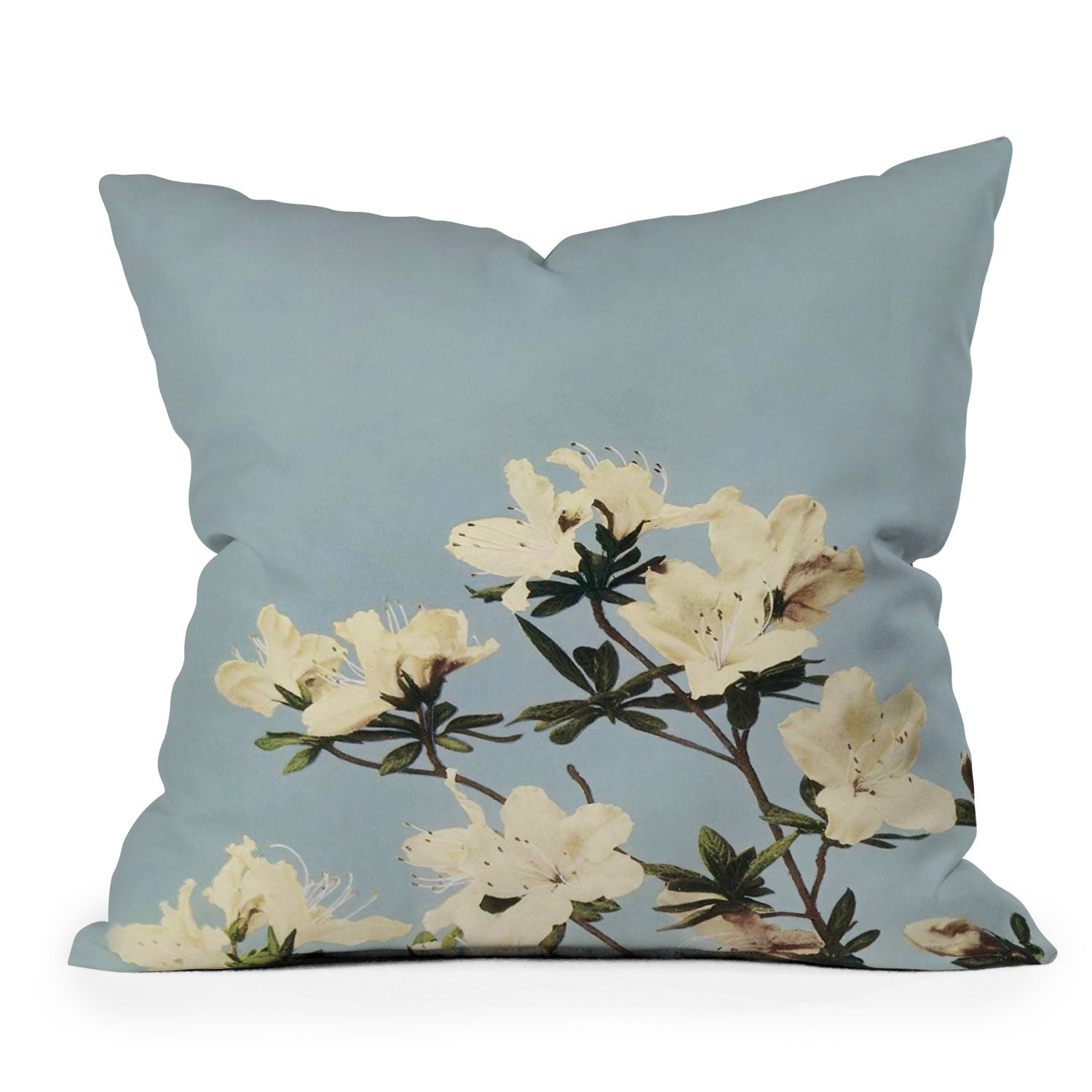 kazegami Japanese Azaleas Outdoor Throw Pillow