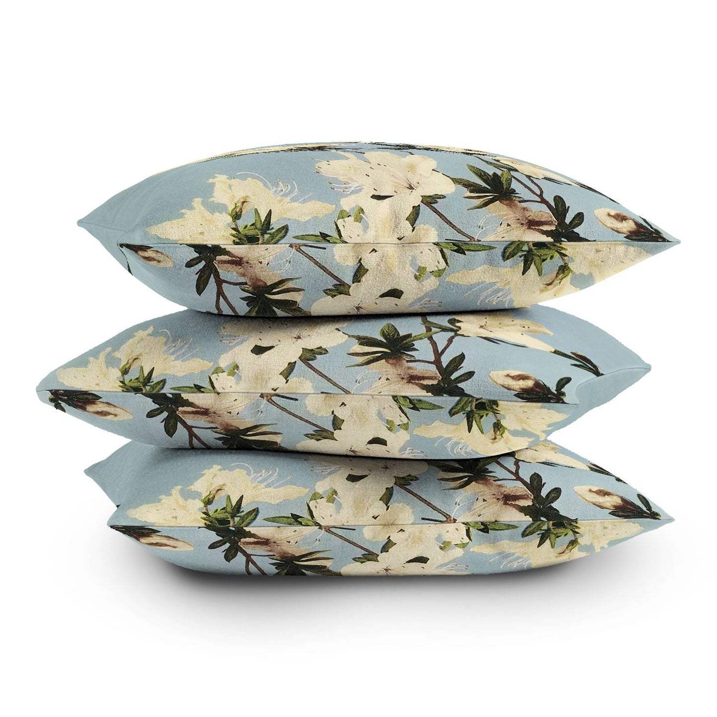 kazegami Japanese Azaleas Throw Pillow