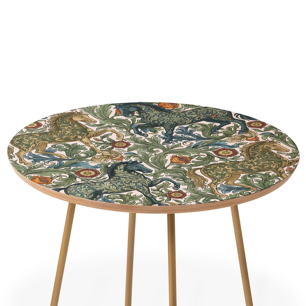 Marta Barragan Camarasa Renaissance Horse Garden Round Side Table