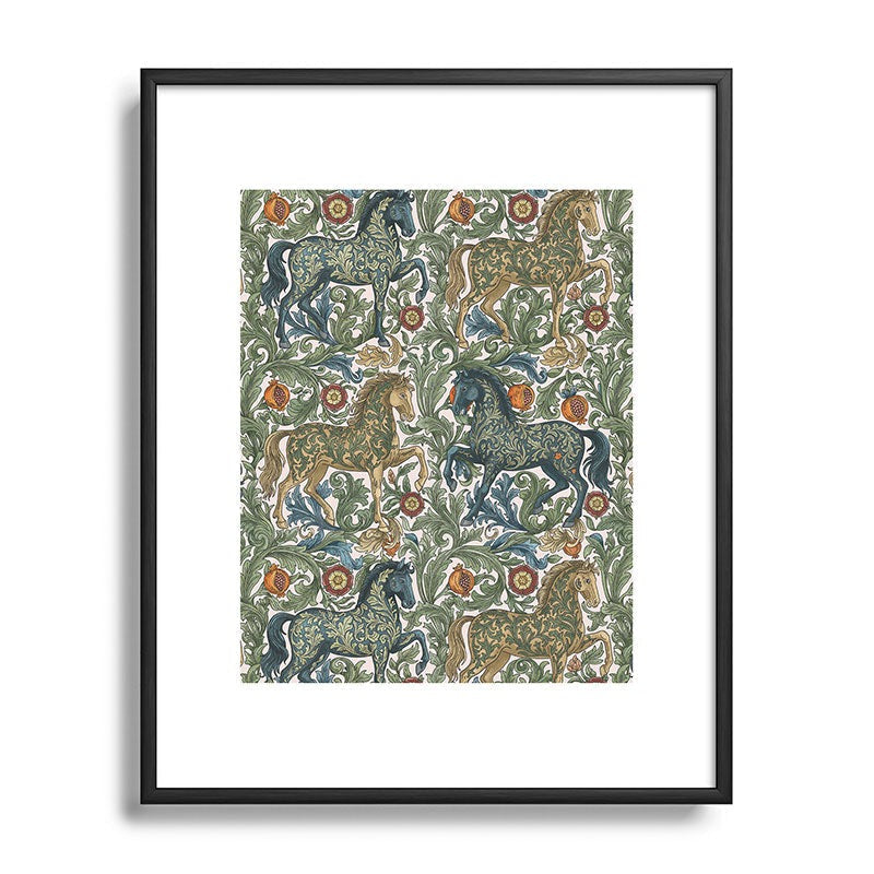 Marta Barragan Camarasa Renaissance Horse Garden Metal Framed Art Print