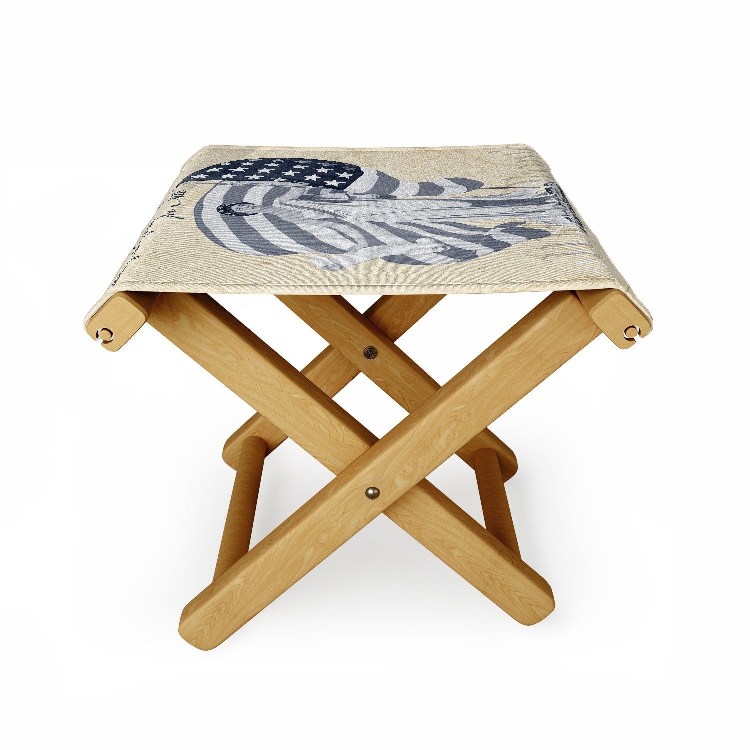 DENY Designs Liberty and Justice Woman Folding Stool