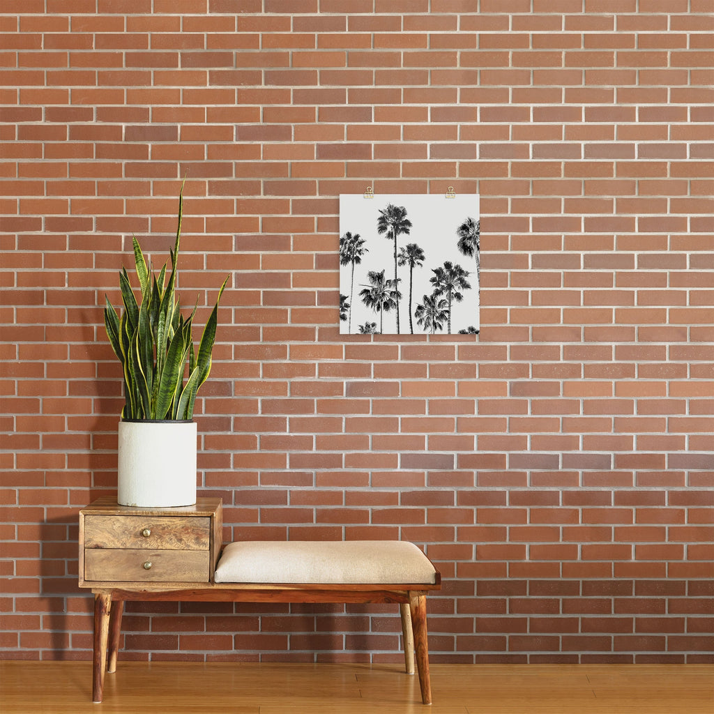 Gal Design Black And White Palms Art Print
