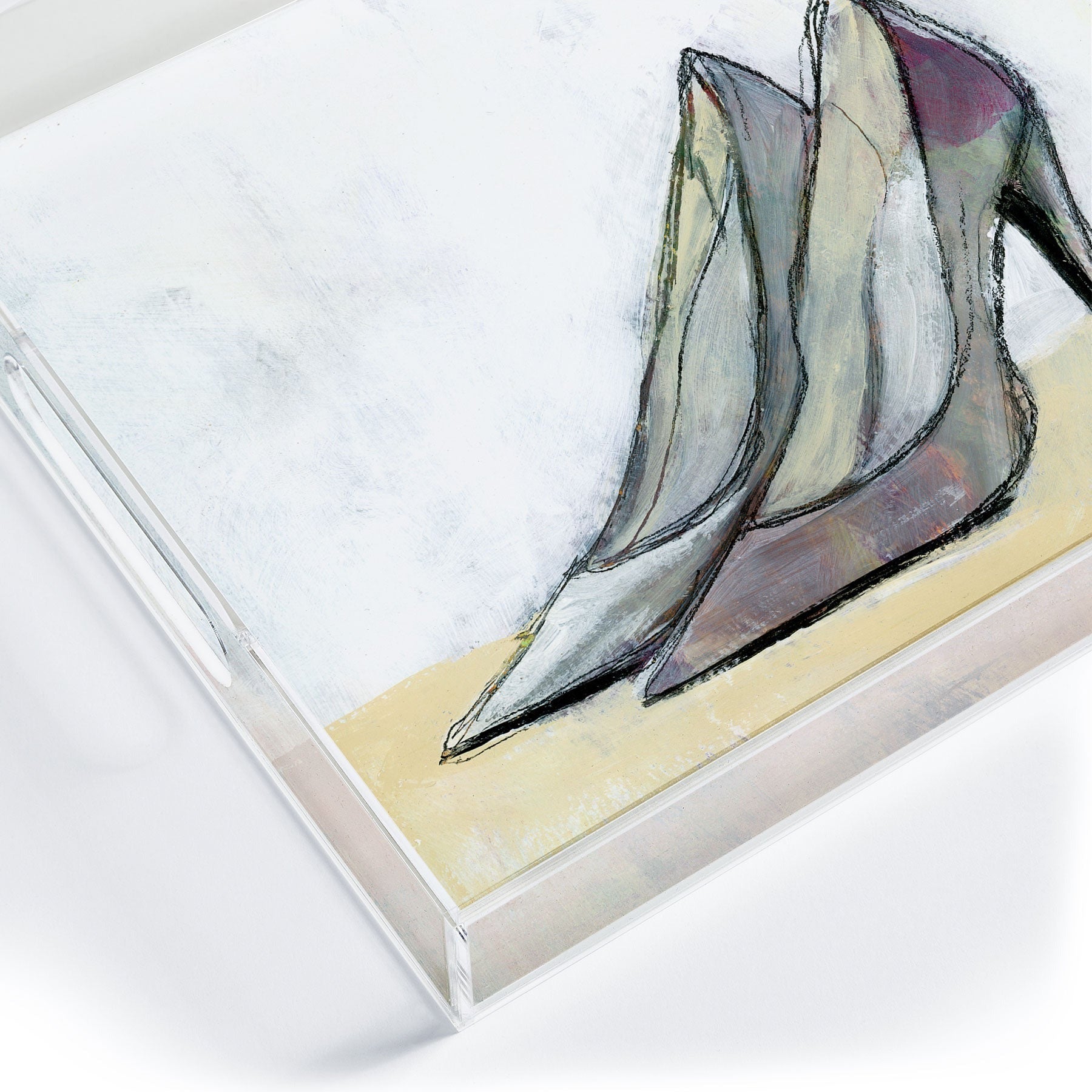 Sophia Buddenhagen Grey Stiletto Acrylic Tray