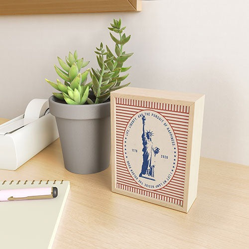 DENY Designs Life Liberty Framed Mini Art Print