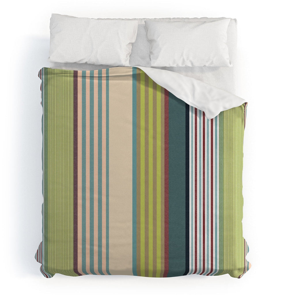 Marta Barragan Camarasa Colorful Stripe Delight Duvet Cover