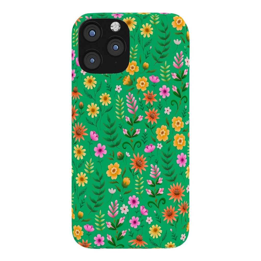 Pimlada Phuapradit Ditsy Spring Floral Green Phone Case