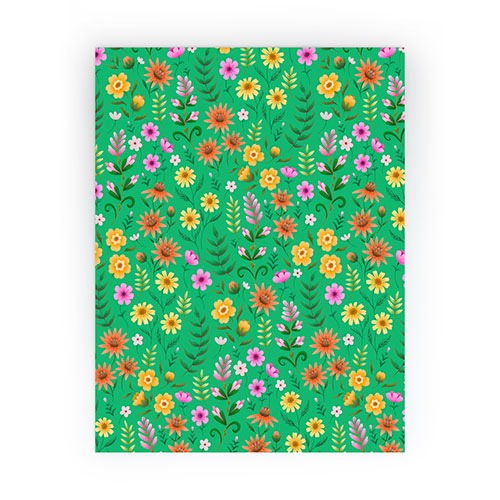 Pimlada Phuapradit Ditsy Spring Floral Green Mini Art Print