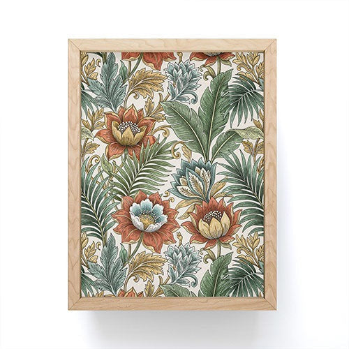 Marta Barragan Camarasa Retro Jungle Garden Framed Mini Art Print