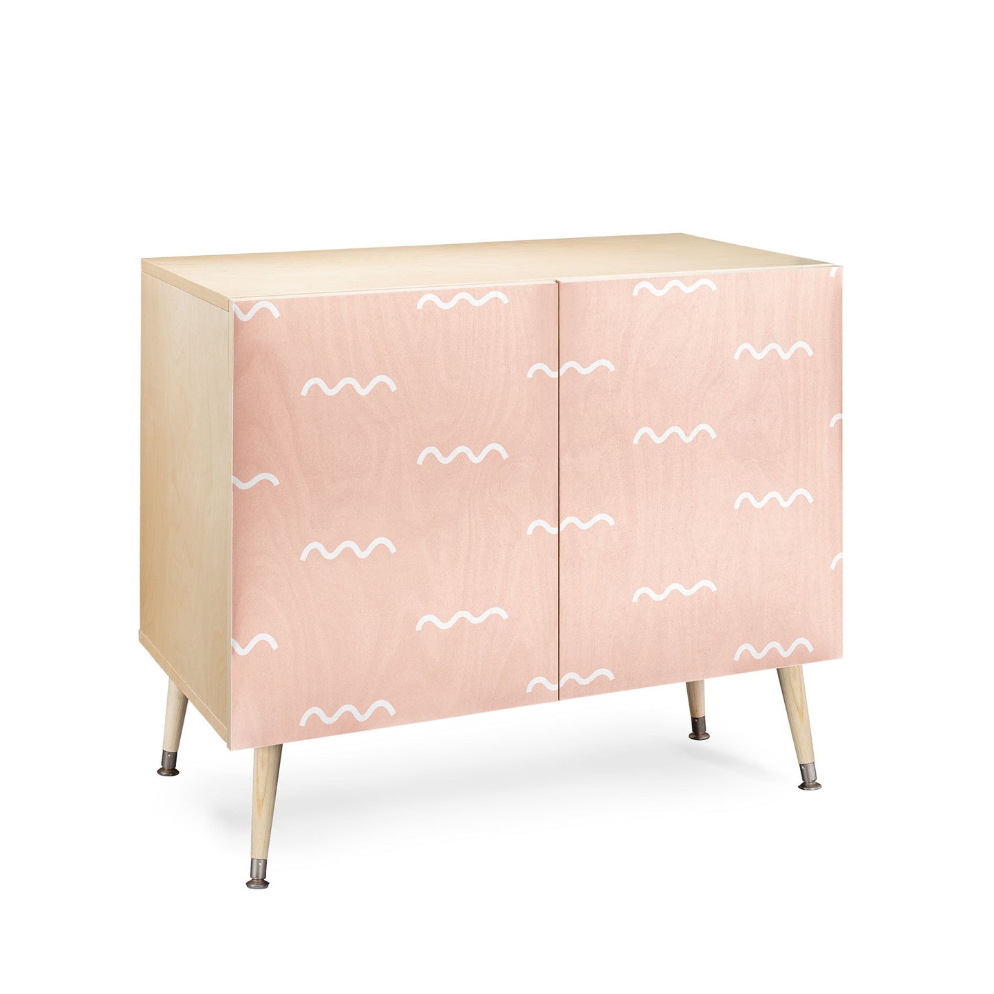 Kelly Haines Peach Squiggle Credenza