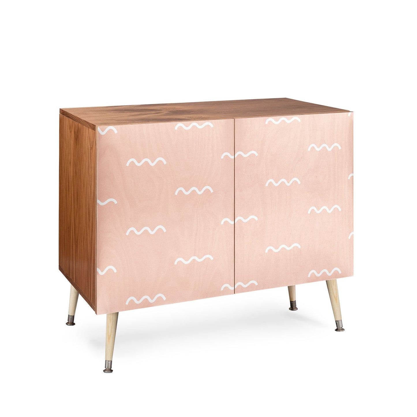 Kelly Haines Peach Squiggle Credenza