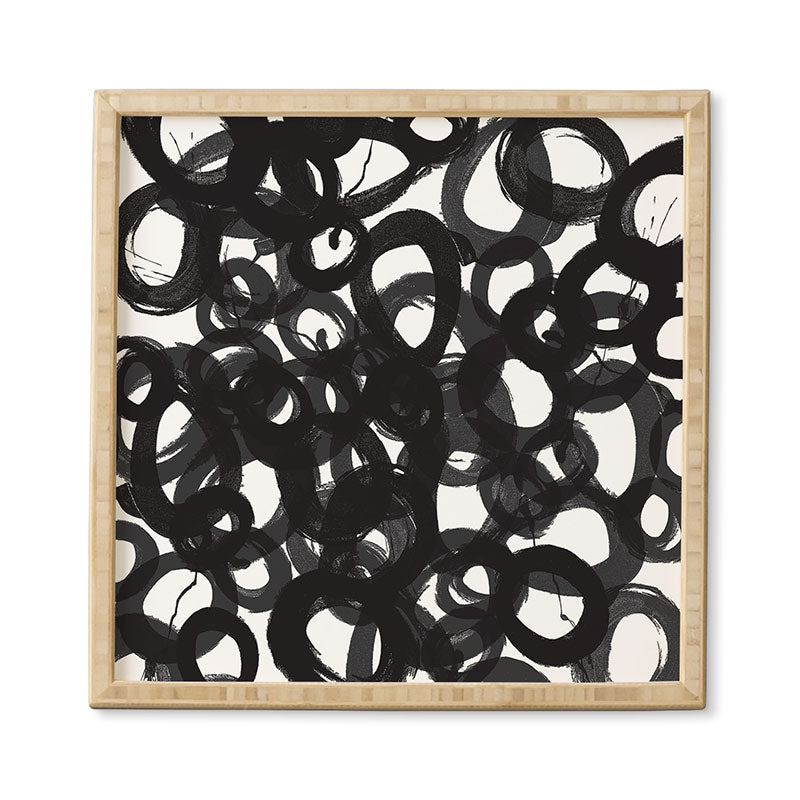 Kent Youngstrom Black Circles Framed Wall Art