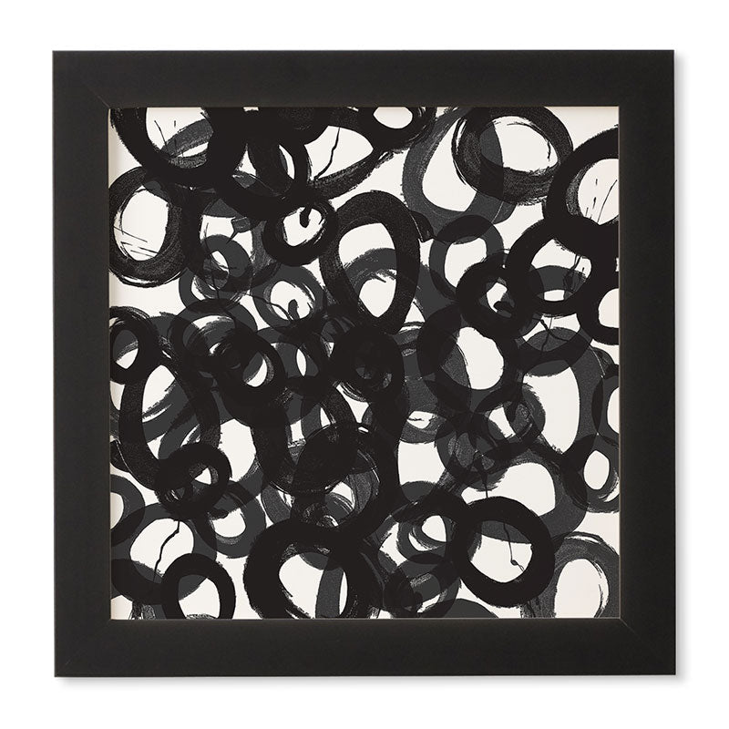 Kent Youngstrom Black Circles Framed Wall Art