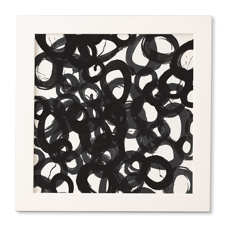Kent Youngstrom Black Circles Framed Wall Art