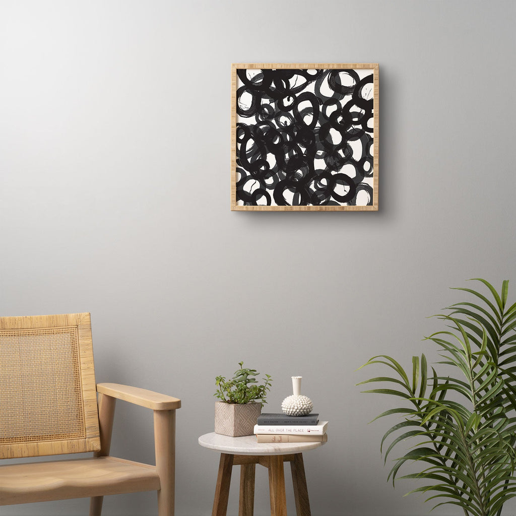 Kent Youngstrom Black Circles Framed Wall Art