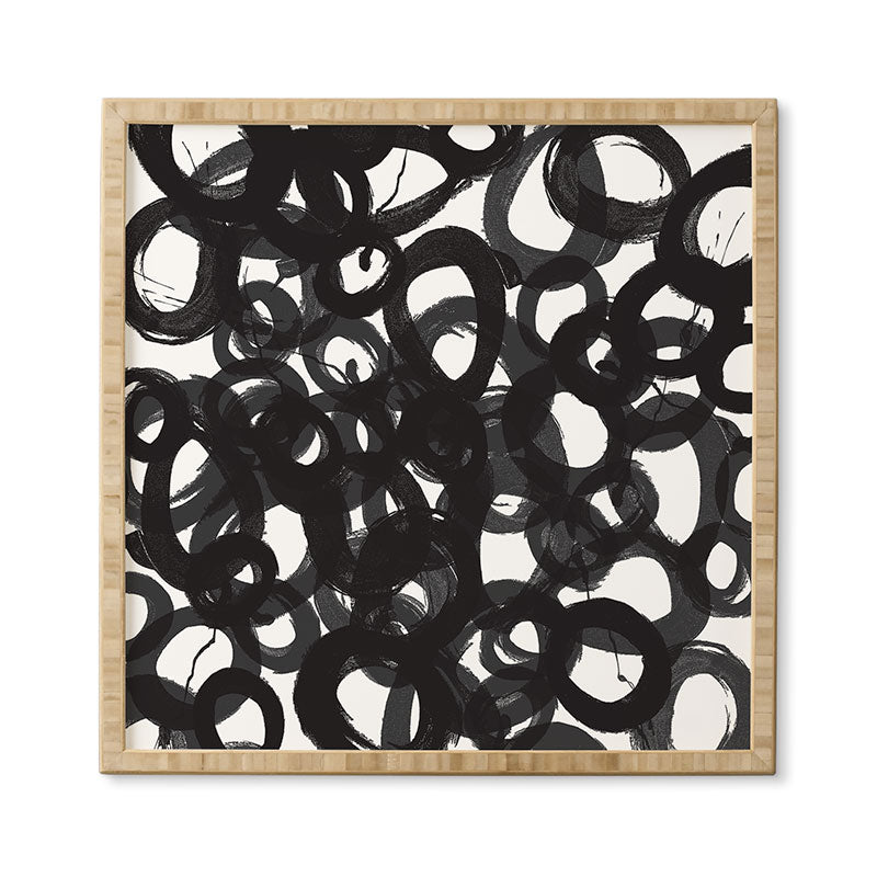 Kent Youngstrom Black Circles Framed Wall Art