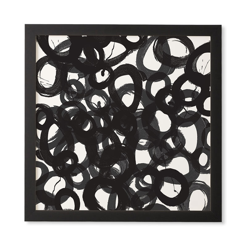 Kent Youngstrom Black Circles Framed Wall Art