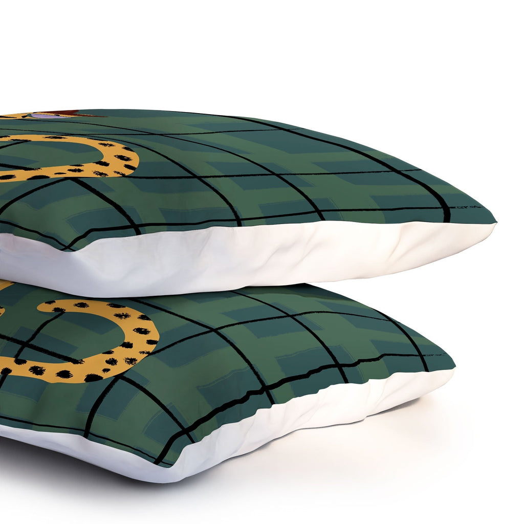 Design by Spark Cheetah Cool Cat Pillow Shams