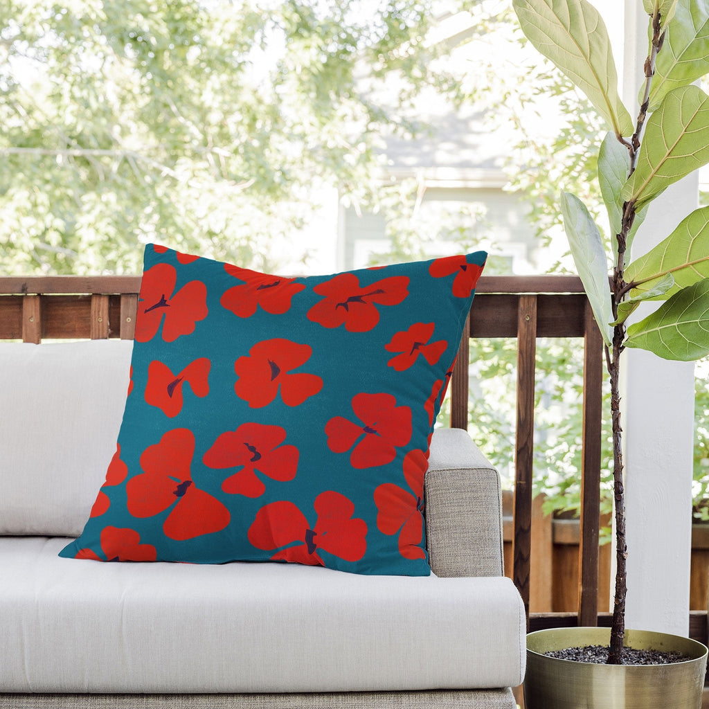 Garima Dhawan oxalis 1 Outdoor Throw Pillow