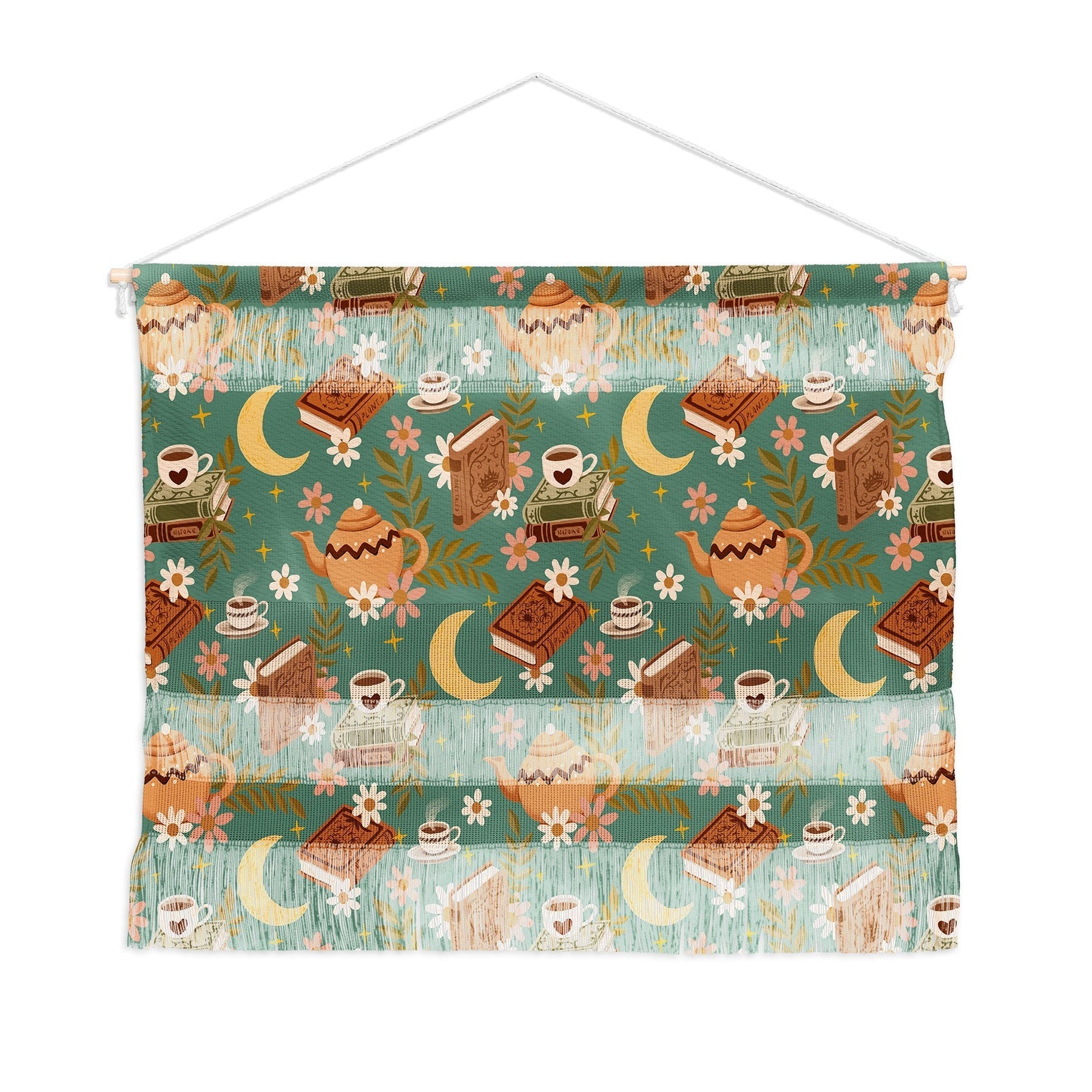Avenie Moonlit Reading Nook I Wall Hanging Landscape