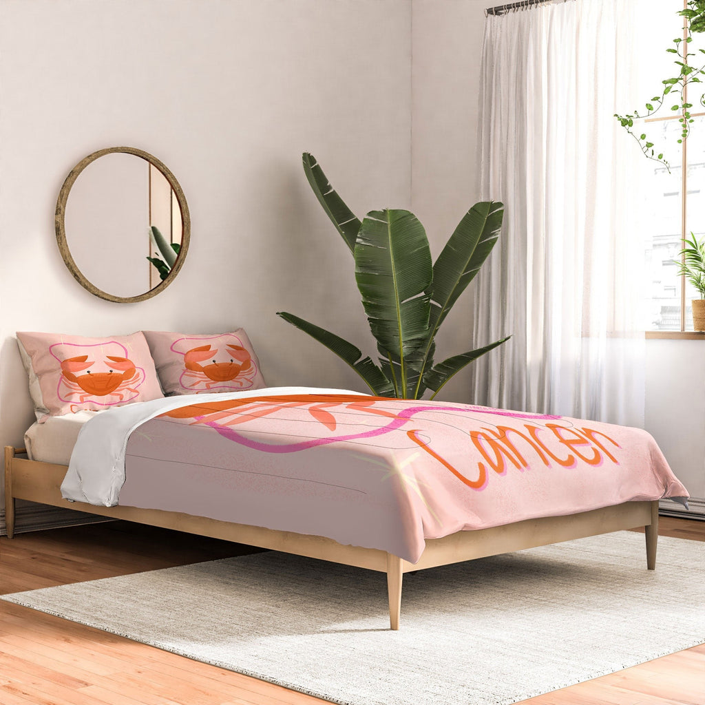 Little Om Zodiac Signs Cancer Comforter