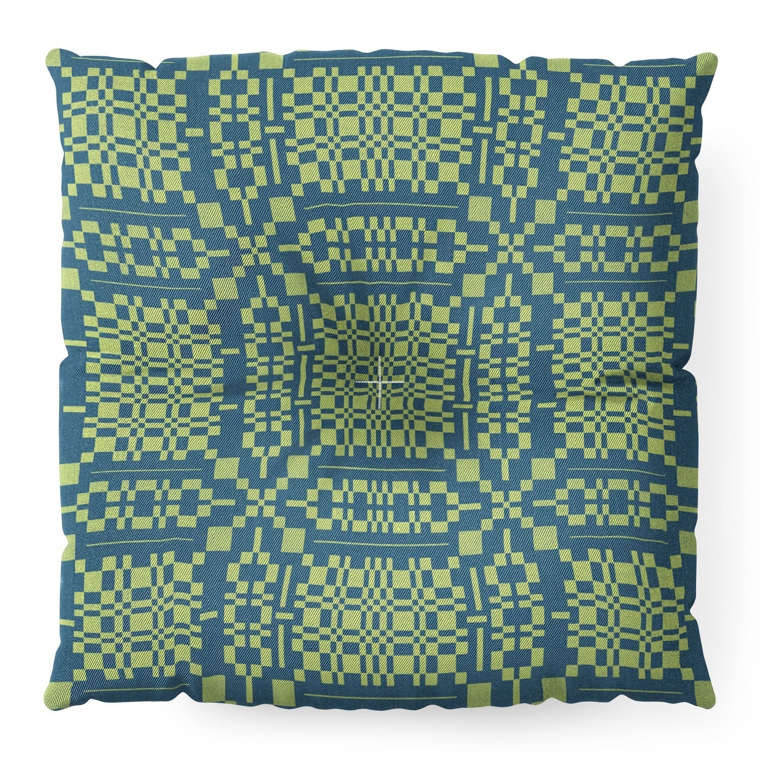 Marta Barragan Camarasa Nostalgic Grid Design Floor Pillow Square