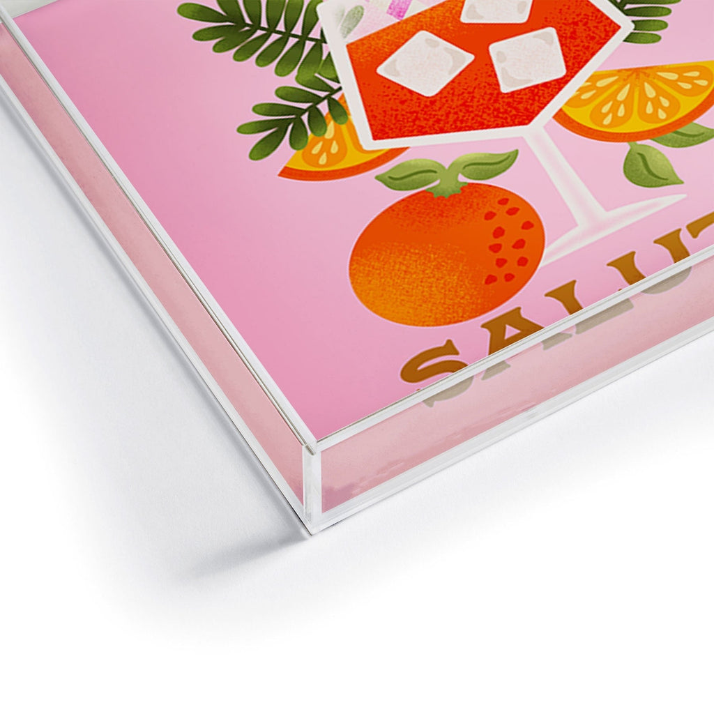 Jessica Molina Orange Spritz Acrylic Tray