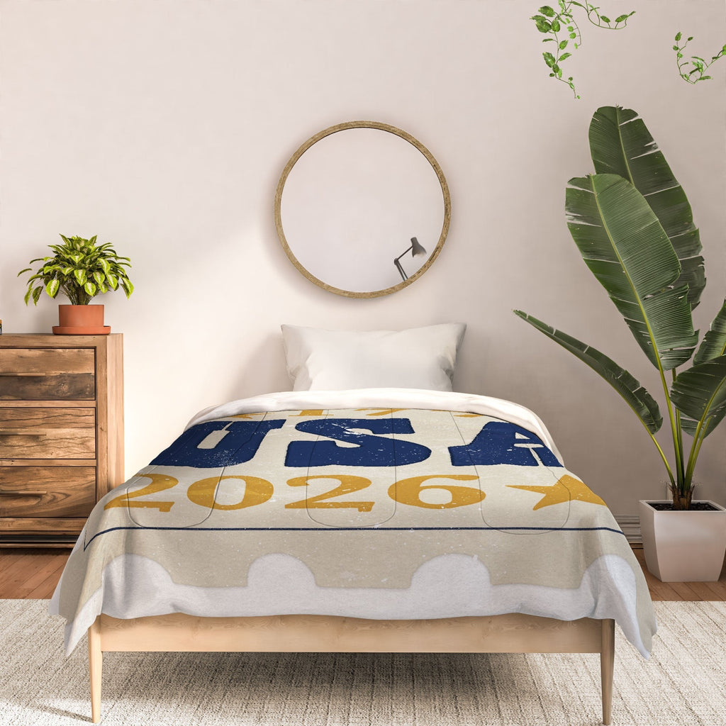 DENY Designs USA Stamp Comforter