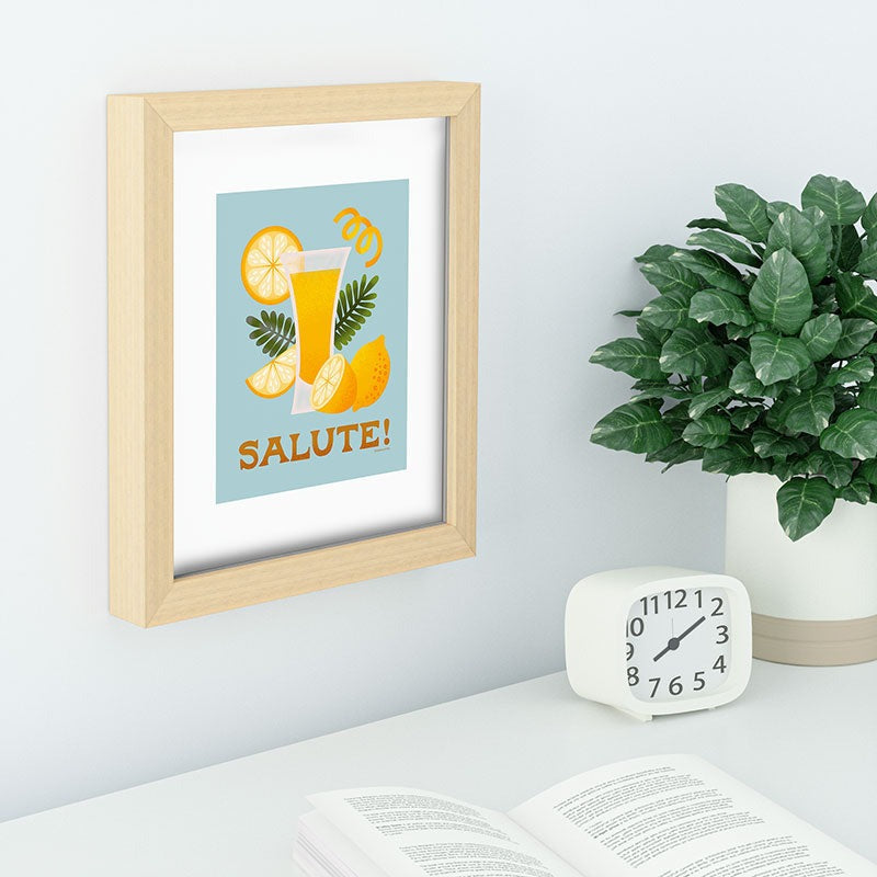 Jessica Molina Limoncello Cocktail Recessed Framing Rectangle