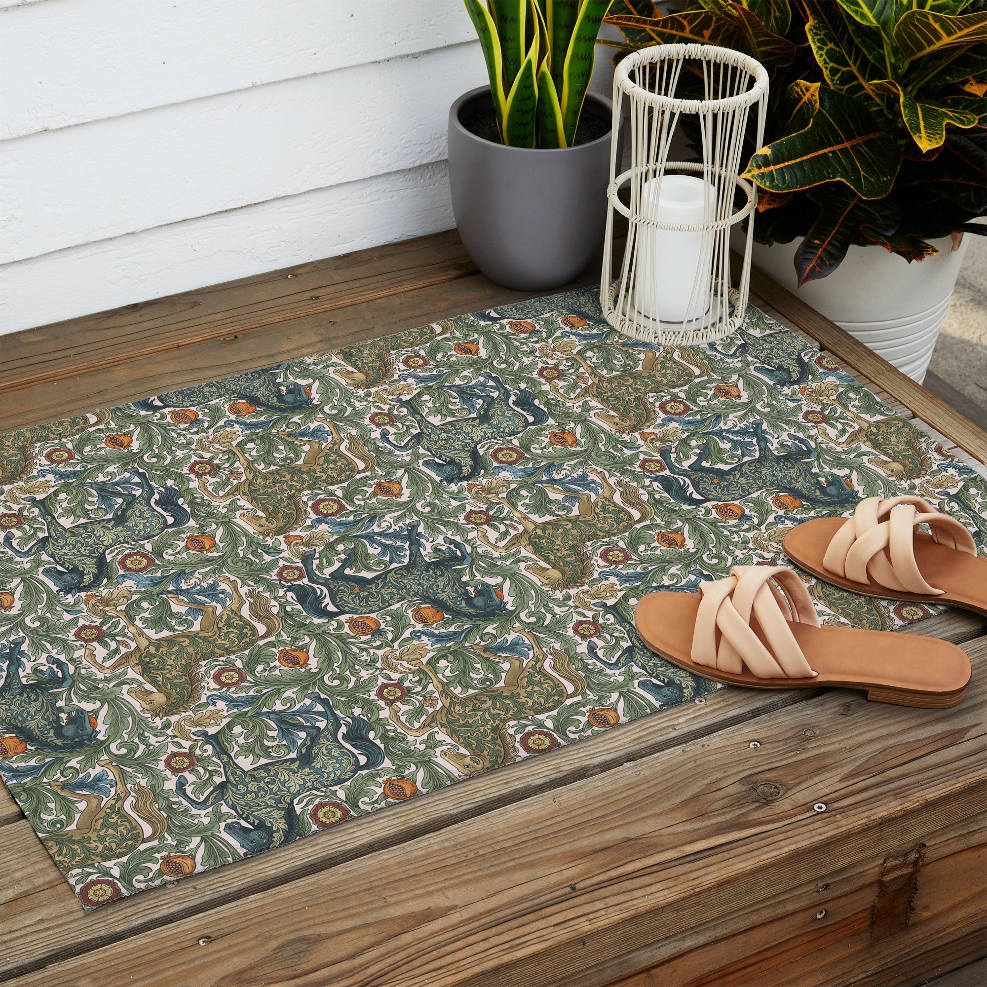 Marta Barragan Camarasa Renaissance Horse Garden Outdoor Rug