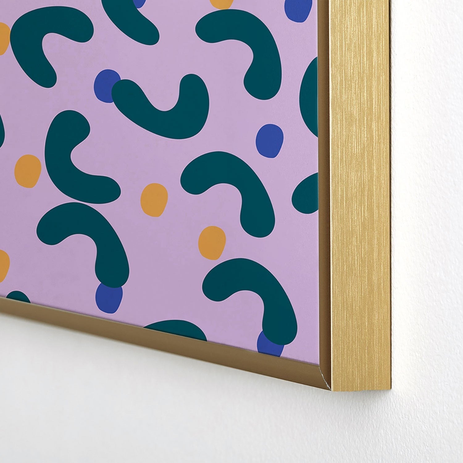 Camilla Foss Pebbles Mix Square Metal Framed Art Print