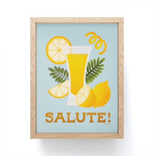 Jessica Molina Limoncello Cocktail Framed Mini Art Print