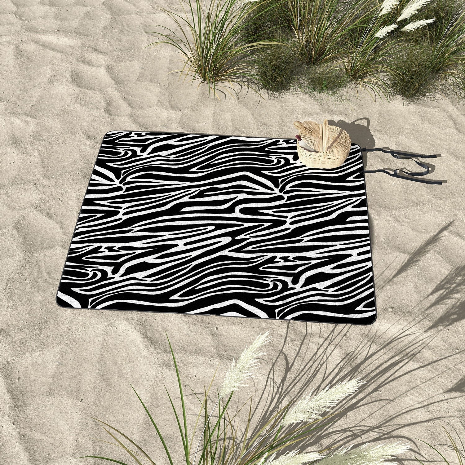 Jennifer Labre Wild Zebra Picnic Blanket