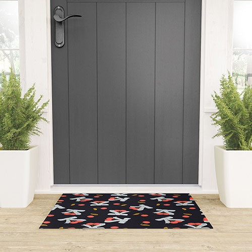 Jennifer Labre Cherries and Bows Welcome Mat