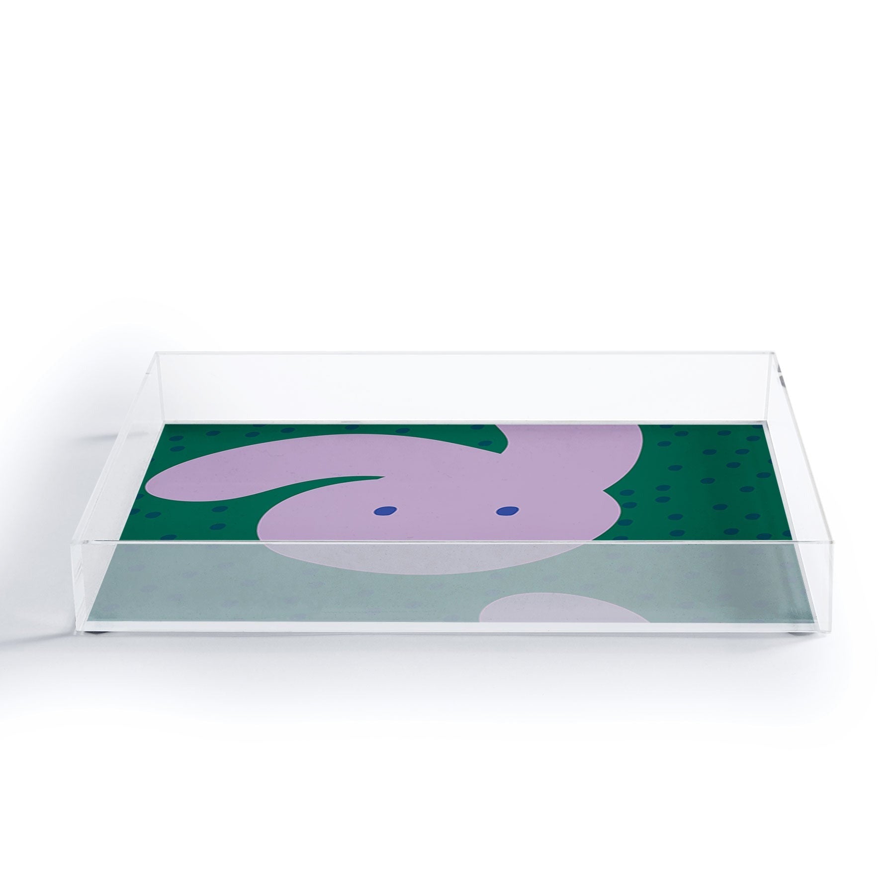 Camilla Foss Pebbles and Rabbit Acrylic Tray