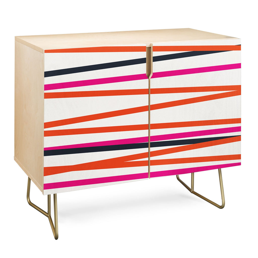 Khristian A Howell Crew Stripe Warm Credenza