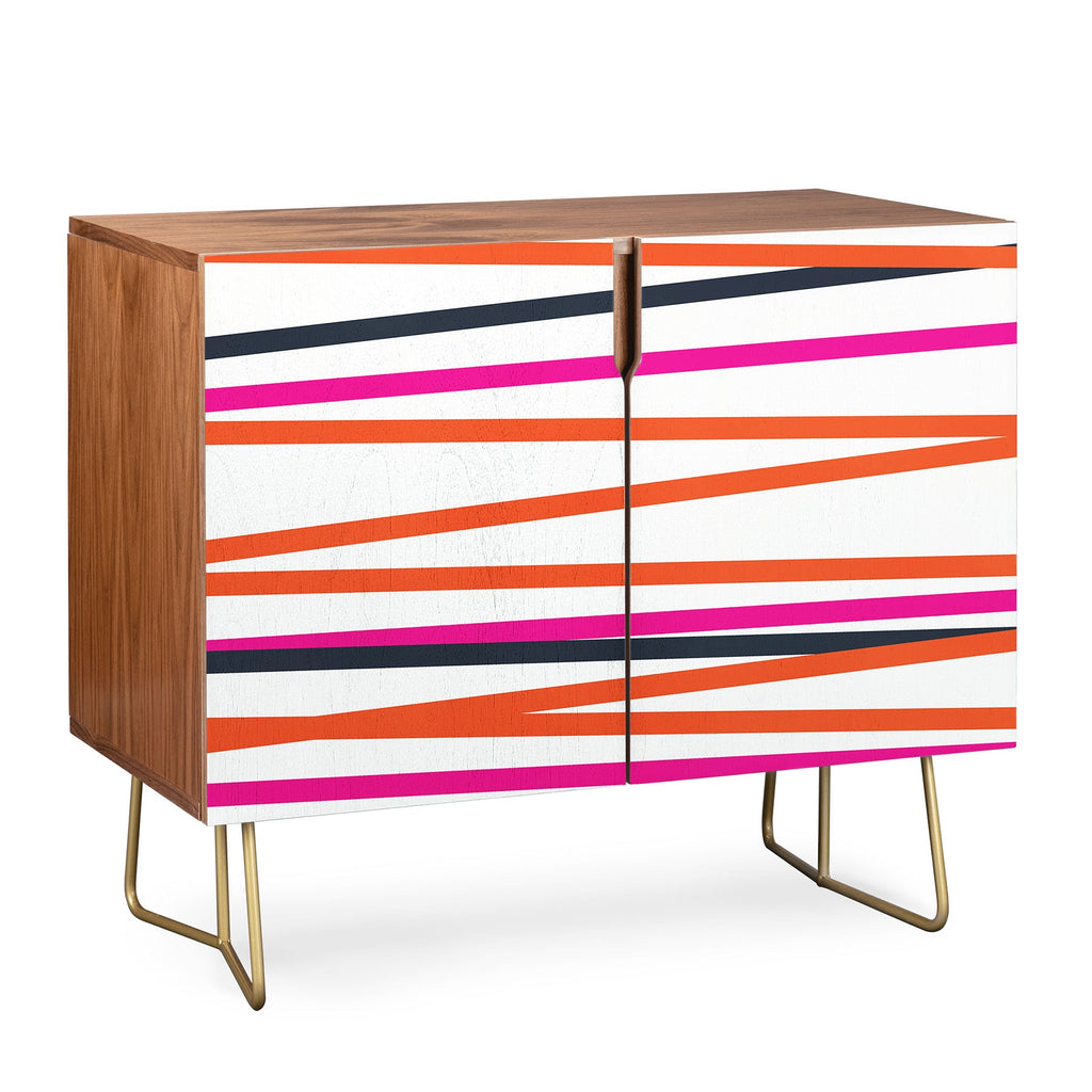 Khristian A Howell Crew Stripe Warm Credenza