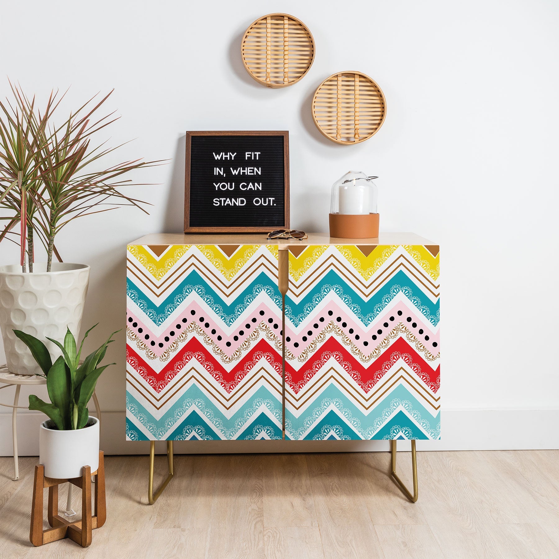 Khristian A Howell Nolita Chevrons Credenza