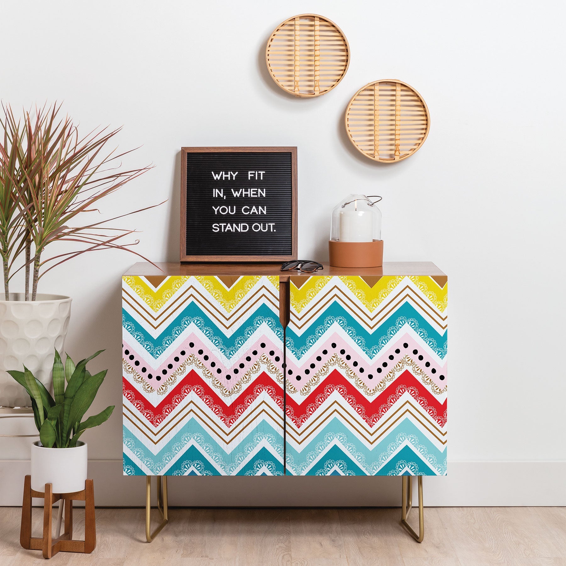 Khristian A Howell Nolita Chevrons Credenza