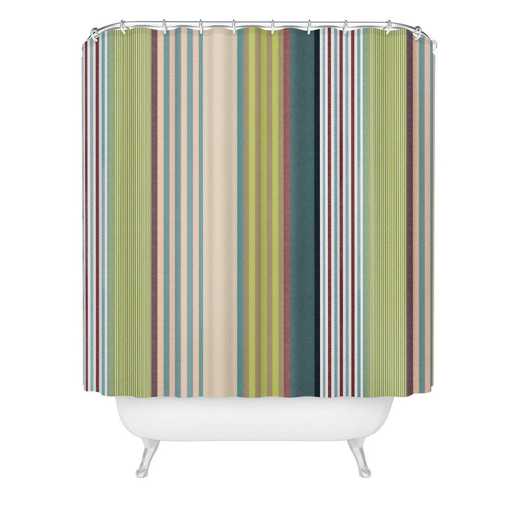Marta Barragan Camarasa Colorful Stripe Delight Shower Curtain