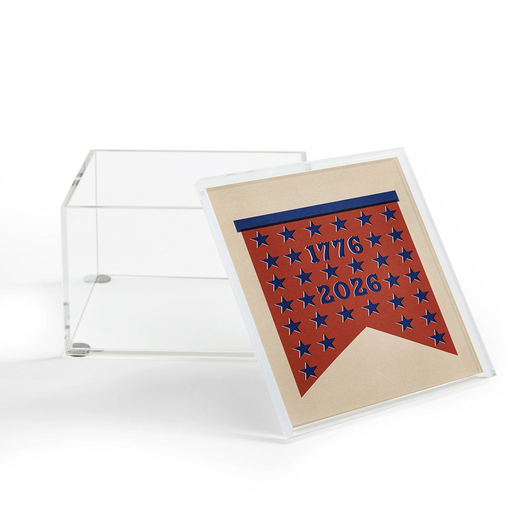 DENY Designs Star Banner Acrylic Box